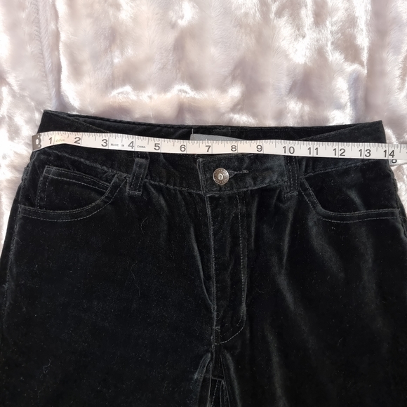 Gap black velvet jeans - Picture 4 of 8